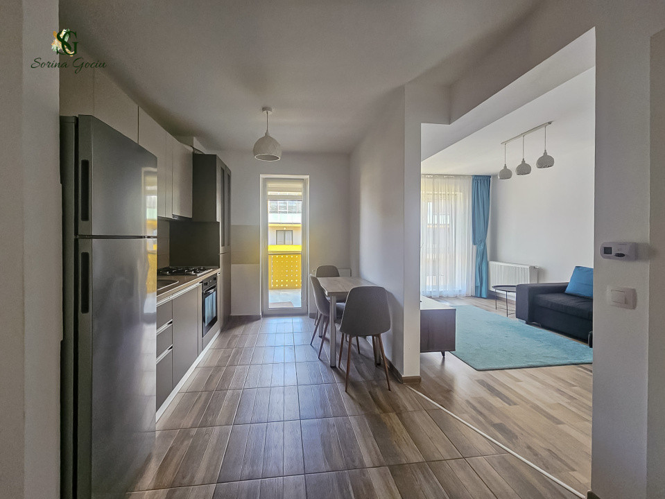 Apartament mobilat si utilat, 2 camere, loc de parcare, Avantgarden