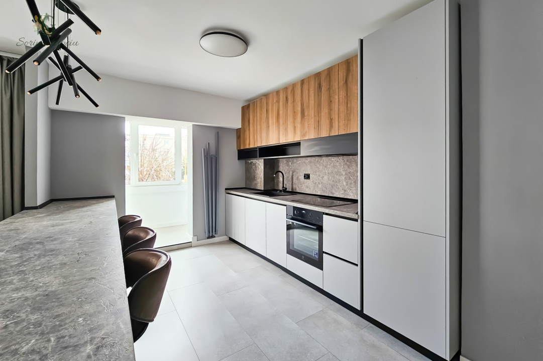 Mobilat si utilat lux cu finisaje moderne, 3 camere decomandate, St. Sitarului