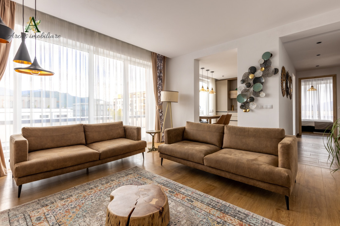 Penthouse superb cu 3 camere,Kasper, zona Coresi, de inchiriat