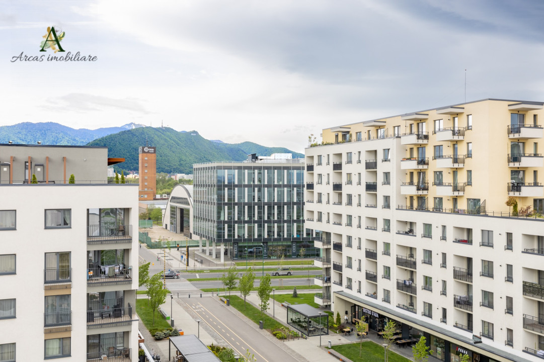 Penthouse superb cu 3 camere,Kasper, zona Coresi, de inchiriat