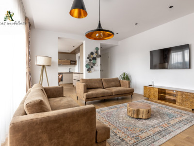 Penthouse superb cu 3 camere,Kasper, zona Coresi, de inchiriat