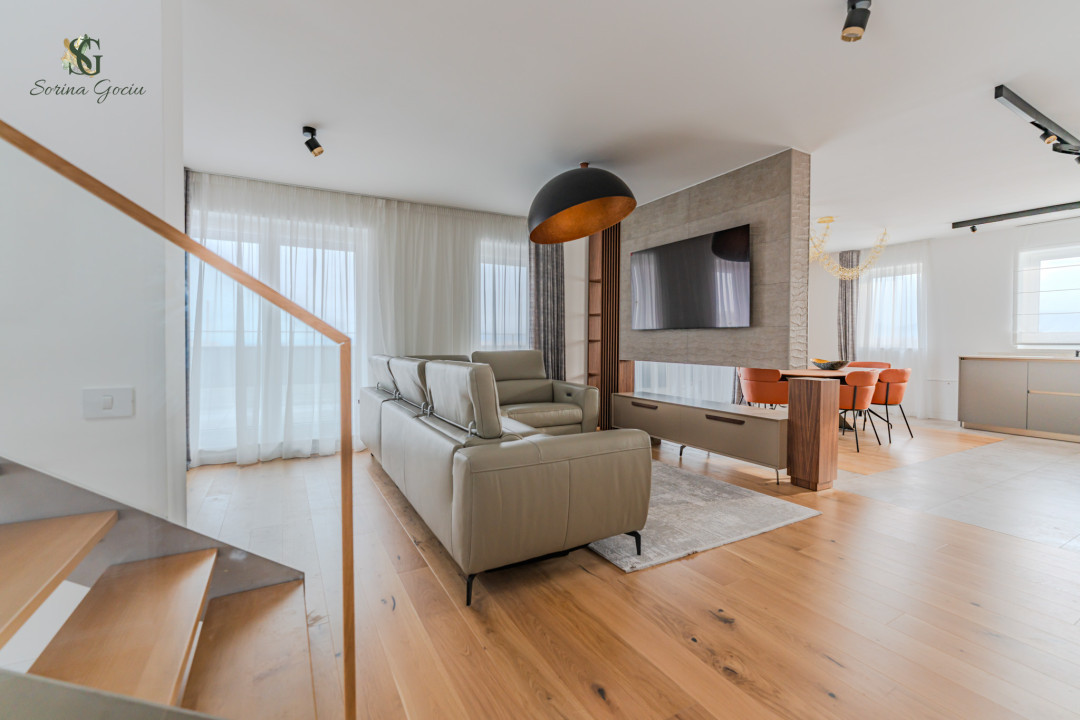 Penthouse cu finisaje premium, prima inchiriere, in Racadau