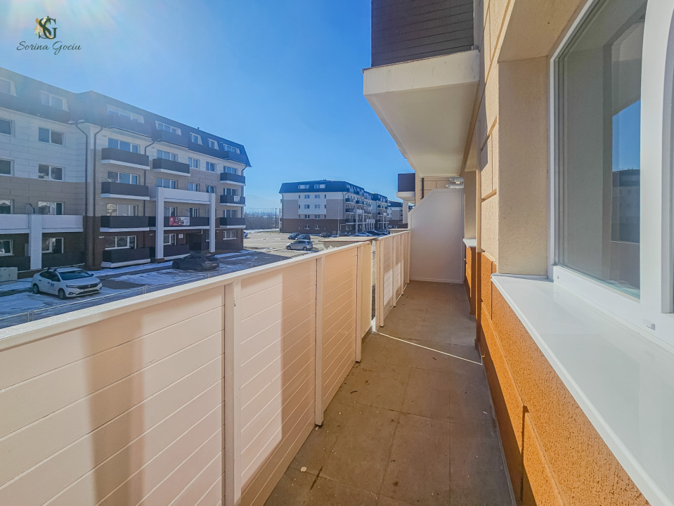 Apartament, 50 mp utili, încălzire în pardoseală, 2 parcări, Sânpetru